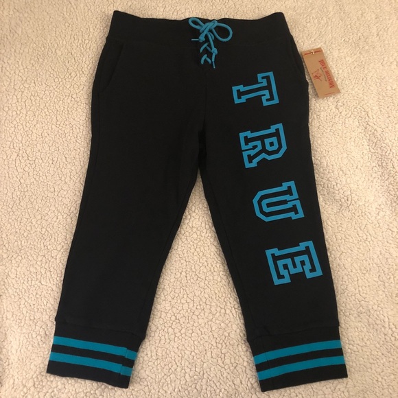 TRUE RELIGION Womens Lace Up Sweatsuit Black - Picture 7 of 8